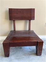 Slatted Indonesian Teak Wood Chair