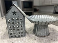 Farmhouse Tin Decor - House & Display Tray