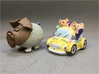 Ceramic Car Piggy Bank & More