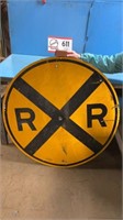 RAILROAD REFLECTIVE CROSSING SIGN 42"