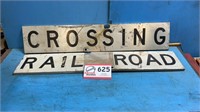 RAILROAD CROSSING SIGN 4FT-ALUMINUM