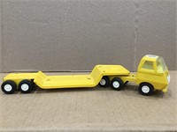Vintage Tonka Yellow Hauler Cab w/ Lowboy trailer