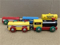 Vintage Brio Wooden Train with 4 cars