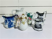 Group Lot - Transferware & Other Pitchers
