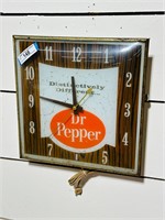 Vintage Dr Pepper Advertising Wall Clock