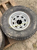 d1 8 lug gooseneck trailer wheel and tire