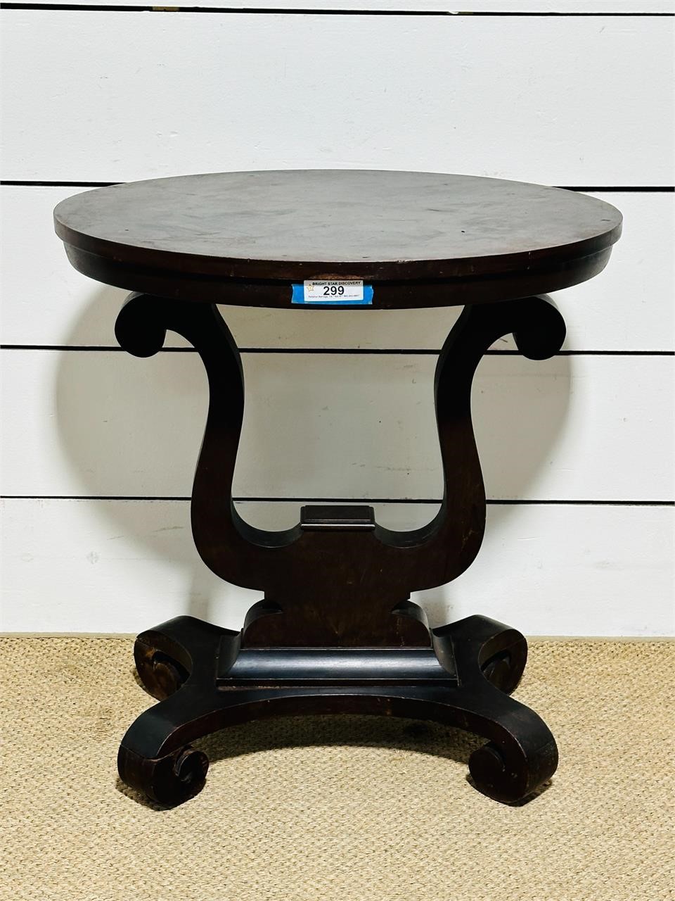 Vintage Oval Side Table