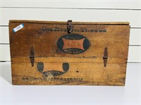 Antique Wooden The Brown Shoe Company Crate