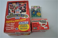 Three Boxed Football Card Sets