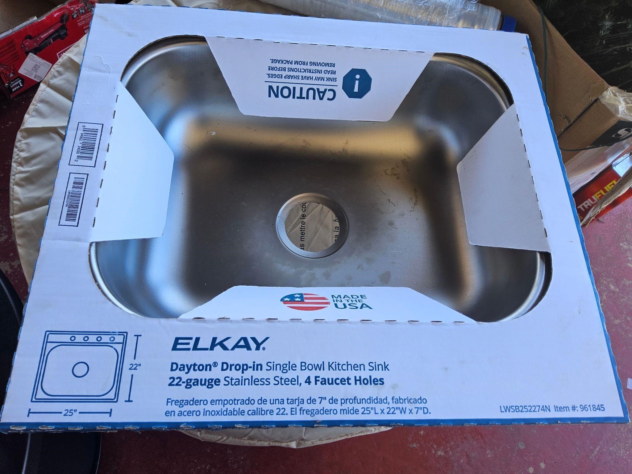 Elkay single sink
