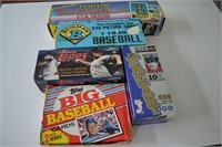 Five Complete Boxed Set of Baseball Cards