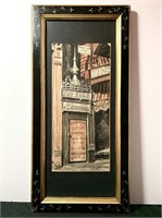 Original Watercolor in Antique Eastlake Frame,