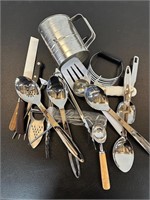 Restaurant kitchen utensils