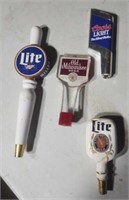 Miller Lite, Coors Lite & Old Mil Beer tappers
