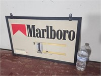 Marlboro advertising store sign.