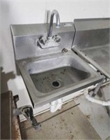 Boos  17"X15"  stainless steel wall mount sink.