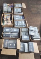 11 boxes of VCR tapes.