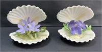 (2) BOEHM CHINA LIMITED EDITION FLOWERS