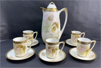 RS GERMANY TEAPOT W/ (2) CUPS & SAUCERS