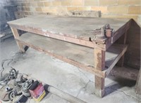 8'X3'  Heavy-duty wood work bench  with Columbian