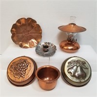 Copper & Copper Toned Oil Lamp - Trinket Tray