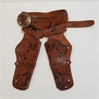 Leather Tooled "Bonanza" Cap Gun Holster
