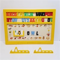 1961 Child Guidance Toys Magnetic Alphabet Board