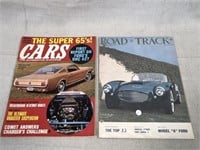 1965 Cars Mag. and 1957 Road & Track Magazines