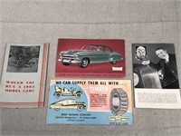 Four Vintage Advertisment Postcards
