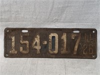 1926 Illinois License Plate