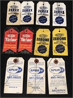 Vintage Anti-Freeze Tags DuPont, Spur