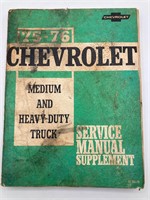 Chevrolet 1975-76 Truck Service Manual Supplement