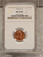 NGC 1973 D 1C MS 63 RD PENNY