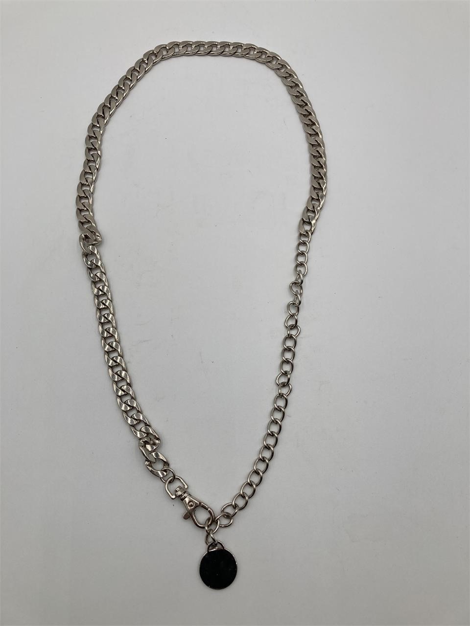 38” Silver Tone Chain Necklace