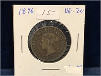 1896 Canadian Lg Penny VF20