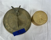 Bulova Coin Clock + Sundial