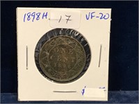 1898H Canadian Lg Penny VF20