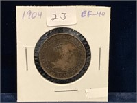 1904 Canadian Lg Penny EF40
