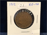 1912 Canadian Lg Penny EF40