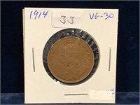 1914 Canadian Lg Penny VF30
