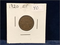 1920 Canadian SM Penny EF