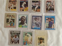 Rickey Henderson Baseball Cards 11 Cards