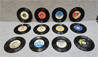 VINTAGE 45 RPM RECORDS LOT OF 12