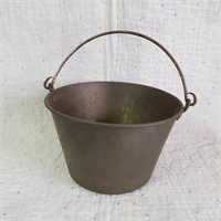 Waterbury Brass Kettle with Iron Handle