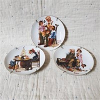 Norman Rockwell Collectors Plate Trio