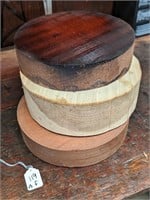 3 Pc. Wooden Bowl Blanks Kiln Dry