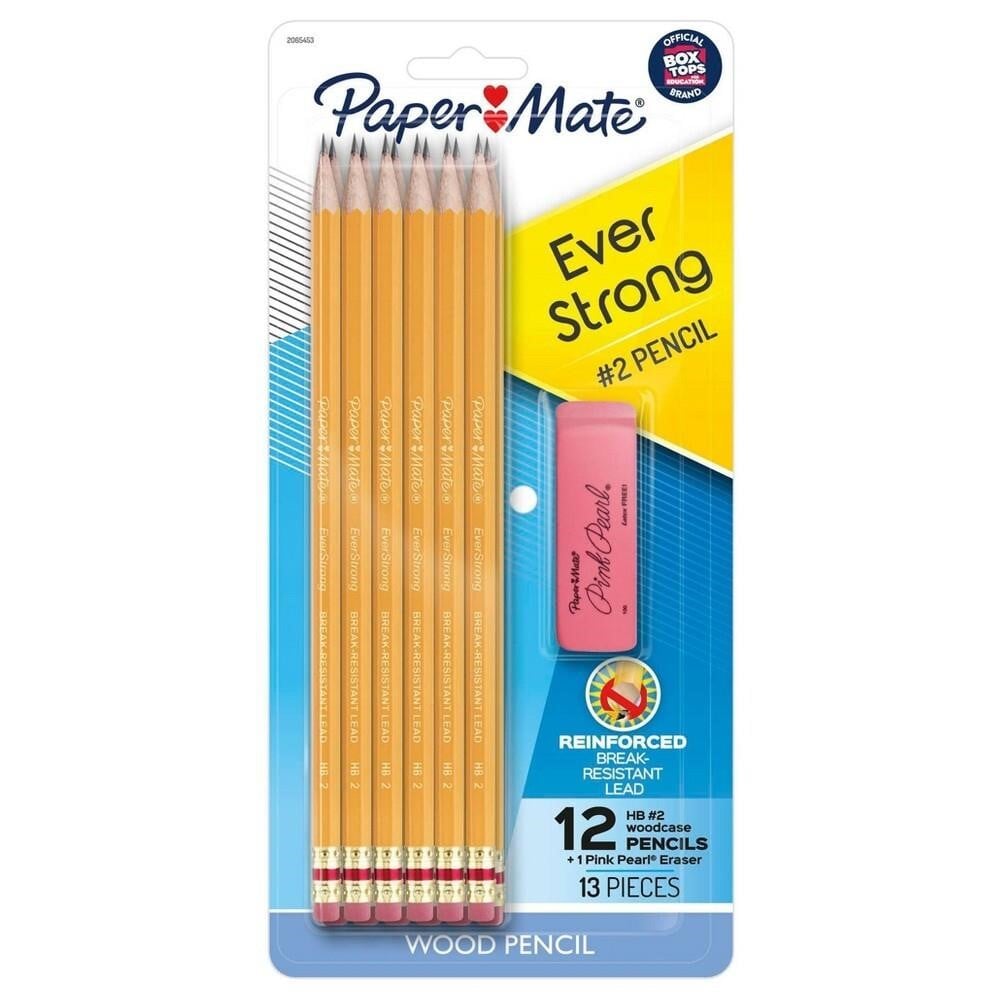 Paper Mate Ever Strong 12pk #2 Woodcase Pencils Pr