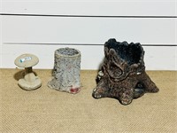 Concrete Stumps & Mushroom