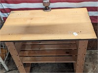 Two Tier Slotted Worktable w/ Solid Top