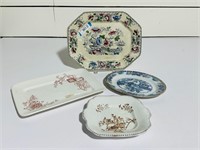 (4) Antique/Vintage Platters